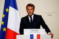 El presidente francés, Emmanuel Macron, señaló este jueves que los incendios que arrasan múltiples áreas del Amazonas suponen una crisis internacional. (EFE)
