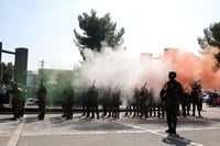 Con el objetivo de conmemorar el 173 Aniversario de la Gesta Heroica de los Niños Héroes de Chapultepec, el día de hoy se llevó a cabo una ceremonia para recordar los actos heroicos de los seis cadetes que dieron su vida en la Batalla de Chapultepec. (ARCHIVO)