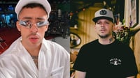 Los artistas de música urbana Bad Bunny, Residente y PJ Sin Suela pidieron a los puertorriqueños que este martes están convocados a las urnas en elecciones generales, que apuesten por nuevas opciones y acaben con el bipartidismo de décadas del Partido Nuevo Progresista (PNP) y el Partido Popular Democrático (PPD).  (ESPECIAL)  
