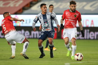 Tuzos y Bravos igualaron a un tanto en el Estadio Hidalgo. (JAM MEDIA)