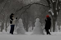 Tormenta invernal cubre de nieve Nueva York