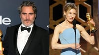 Joaquin Phoenix, Renée Zellweger, Awkwafina, Cynthia Erivo, Kristen Wiig y Annie Mumolo componen la primera lista de presentadores para la 78 edición de los Golden Globes (Globos de Oro), que se retrasó dos meses debido a la pandemia y que se celebrará el 28 de febrero con una gala en gran medida virtual.  (ESPECIAL) 