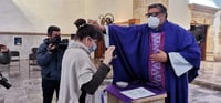 Se modificó el ritual para la imposición de la ceniza ante la pandemia que se vive por el COVID.