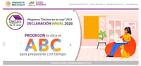 La Procuraduría de la Defensa del Contribuyente (Prodecon) lanza el programa “Declara en tu casa 2021”, a efecto brindar la asesoría necesaria a los contribuyentes para el debido cumplimiento de su Declaración Anual.
(ESPECIAL)