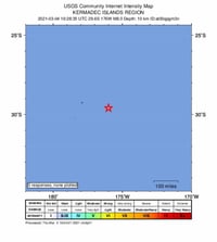 El Servicio Geológico de Estados Unidos (USGS, en inglés) detectó un sismo de magnitud 8 en la escala Richter al norte de Nueva Zelanda, lo que motivó que el Centro de Alertas de Tsunamis del Pacífico emitiera un aviso por maremoto que afecta a las islas de Hawái. (EFE)