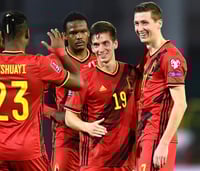 Bélgica vapuleó a Bielorrusia por 8 a 0, con suplentes. (INSTAGRAM / @belgianreddevils)