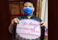 Por cinco años, el menor dejó crecer su cabello para donarlo a niñas que lo necesitaran (FACEBOOK) 