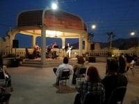 Gran noche. Las notas sincopadas de los músicos laguneros arribaron al Arocena.