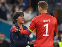 El entrenador Joachim Löw elogió la moral de su equipo en el partido frente a Hungría y se visualiza ganando en Wembley. (EFE)