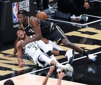 VIDEO: Giannis Antetokounmpo se lesiona en el partido de Bucks vs Hawks