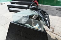 Vuelven a vandalizar Memorial de desaparecidos en la Alameda Zaragoza de Torreón