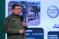 En conferencia de prensa que encabeza el presidente Andrés Manuel López Obrador en las instalaciones de la Guarnición Militar de Ciudad Juárez, el secretario indicó que por homicidios dolosos por cada 100 mil habitantes, hasta el mes de junio, Chihuahua se ubica en el tercer lugar con 150.78, cuando la media nacional es de 63.81.
(ARCHIVO)