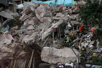 Brigadistas refuerzan zona de derrumbe del Cerro del Chiquihuite
