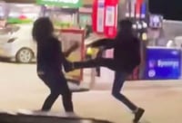 La pelea duró aproximadamente un minuto (CAPTURA)