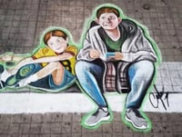 Despiden a 'Benito' con arte urbano en Sinaloa