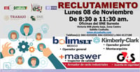 A través de redes pidieron a los ciudadanos acudir con solicitud de empleo, CURP y cubre bocas a calle Victoria 608 planta baja de 8:30 de la mañana a 11:30.

