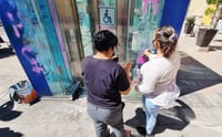 Autoridad reacciona a pintas en edificios en Durango capital
