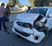 Se registra aparatoso choque a la altura del Campo Militar en Torreón