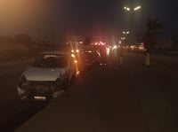 Se registra doble choque en Ramos Arizpe