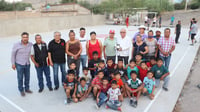 Supervisan obra de cancha en Estación Rio Nazas en Lerdo