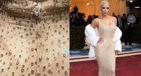 Vestido de Marilyn Monroe aparece dañado tras ser usado por Kim Kardashian