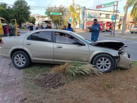 Se registra percance de automóviles en Torreón