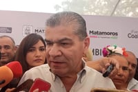 Riquelme Solís visitó Matamoros para oficializar el arranque de los trabajos de rehabilitación del camino de acceso del ejido El Cambio.