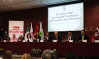 Adán Augusto pide a senadores de Morena avalar reforma a la Guardia Nacional sin titubeos