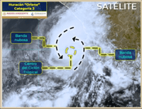 Huracán 'Orlene' pierde intensidad y pasa a categoría 3