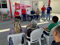 La organización otorgó reconocimientos a elementos del Heroico Cuerpo de Bomberos de Monclova retirados y en activo. (SERGIO A. RODRÍGUEZ / EL SIGLO DE TORREÓN)