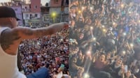 Imagen Santa Fe Klan sorprende a cientos de fans al dar concierto en azotea