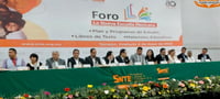 El foro de la Nueva Escuela Mexicana se llevó a cabo en el Centro de Convenciones de Torreón.