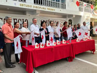 El inicio de colecta inició ayer en el Colegio América de Torreón. (EL SIGLO DE TORREÓN)