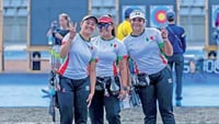 La tercia mexicana se enfrentará a India este sábado, en la disputa por
el campeonato mundial de la modalidad de arco compuesto. (Especial)
