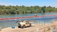 Se están colocando hacia la orilla del río, en Eagle Pass.