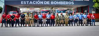 Cada 22 de agosto se festeja el Día del Bombero, por lo que el Ayuntamiento de San Pedro les organizó una convivencia. (EL SIGLO DE TORREÓN)