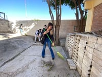 En equipo, dependencias hacen trabajos de poda, pintura y limpieza; trabajos a los cuales se suman, alumnos, maestros y familias. (CORTESÍA)