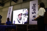 Fue en el auditorio de la ULSA Laguna en donde tuvo lugar el encuentro virtual. (LUIS ENRIQUE MORENO / EL SIGLO DE TORREÓN)