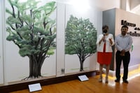 En la exposición se comparten casos de éxito, donde ciudadanos organizados han emprendido proyectos de reforestación. (LUIS ENRIQUE MORENO / EL SIGLO DE TORREÓN)