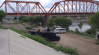 Del lado mexicano las acciones iniciaron minutos antes de las 6 de la mañana, donde participan alrededor de 250 elementos y 40 unidades de diversas corporaciones de seguridad. (Foto: RENÉ ARELLANO / EL SIGLO COAHUILA)