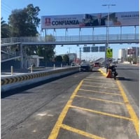 Carril de contrasentido en puente La Concha del bulevar La Nogalera. (EL SIGLO DE TORREÓN) 