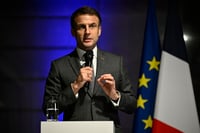 Una parte de su discurso la dedicó a recordar algunos desafíos y conmemoraciones programados en 2024. (ARCHIVO)