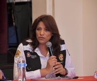 Isabel Macías Sifuentes, coordinadora de Protección Civil en Lerdo. (CORTESÍA)