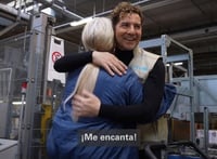 Imagen David Bisbal visita almacén de la UNICEF España