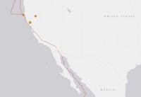 Sismo en California. (USGS)