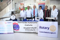 Imagen Club Rotario de Torreón entrega equipo médico a Hospital Infantil Universitario
