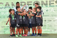 La obtención de un trofeo es la culminación de un trabajo arduo en los entrenamientos durante meses, el cual disfrutaron los jóvenes futbolistas (RAMÓN SOTOMAYOR)