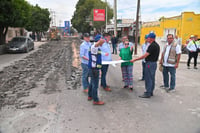 Obras de reconstrucción de la carpeta asfáltica en la calle Matamoros. (DIANA GONZÁLEZ)