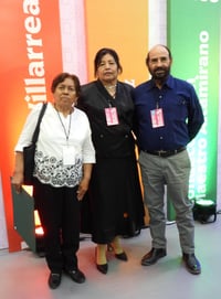Irene Rangel, Osvelia Uruete y Manuel Herrera celebraron 50 años de servicio.