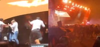 Difunden videos del desplome del escenario en cierre de campaña de Máynez 